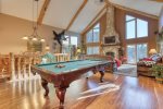 Main Level with pool table